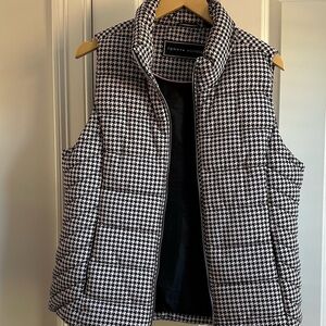 Tommy Hilfiger Black and White Houndstooth Vest